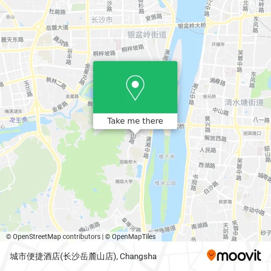 城市便捷酒店(长沙岳麓山店) map