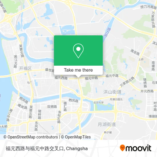 福元西路与福元中路交叉口 map