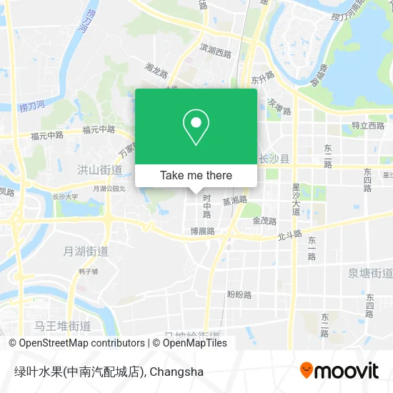 绿叶水果(中南汽配城店) map