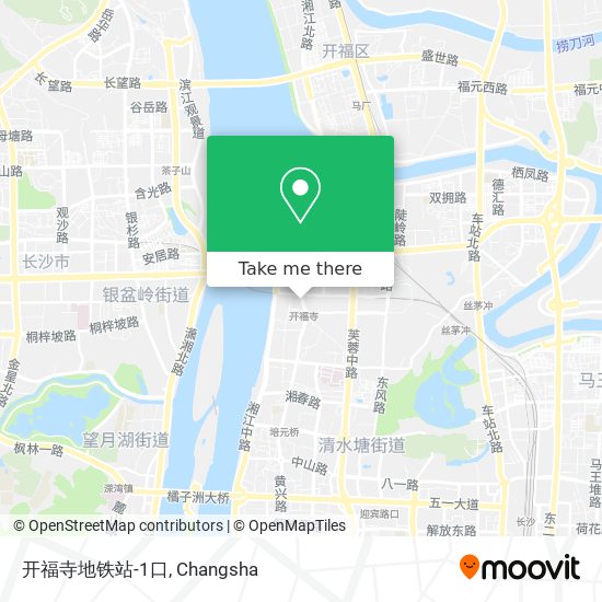 开福寺地铁站-1口 map