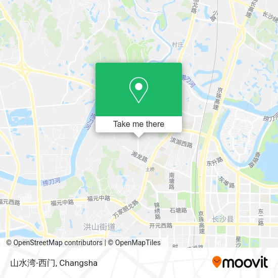 山水湾-西门 map