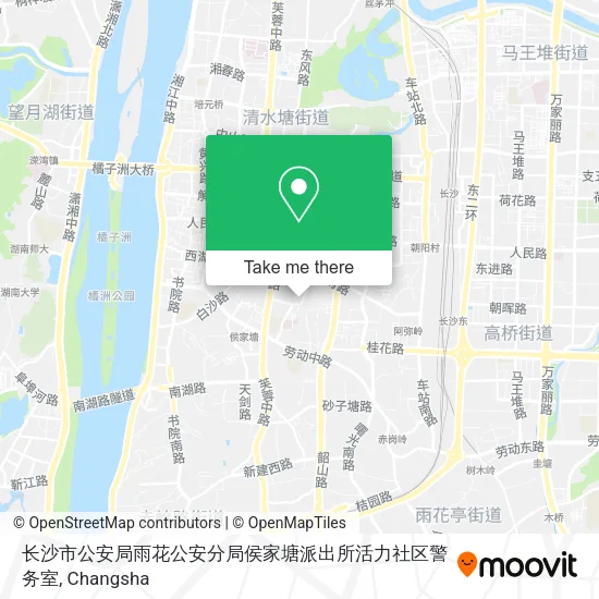 长沙市公安局雨花公安分局侯家塘派出所活力社区警务室 map