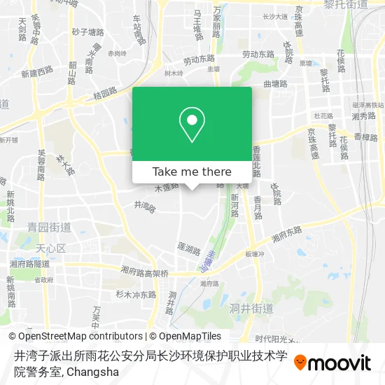井湾子派出所雨花公安分局长沙环境保护职业技术学院警务室 map