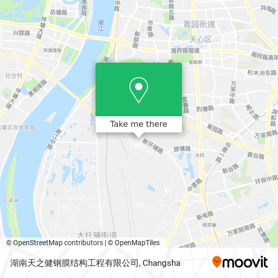 湖南天之健钢膜结构工程有限公司 map