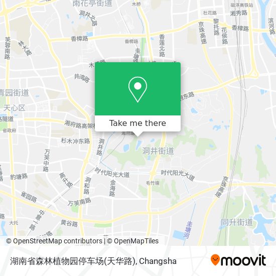 湖南省森林植物园停车场(天华路) map