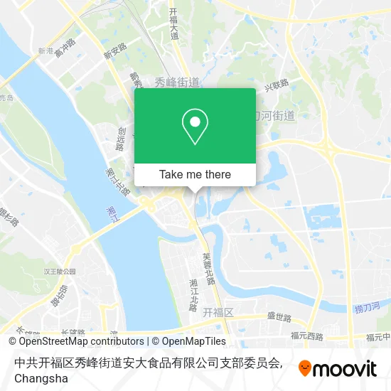 中共开福区秀峰街道安大食品有限公司支部委员会 map