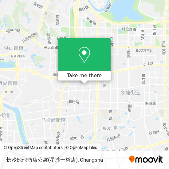 长沙她他酒店公寓(星沙一桥店) map