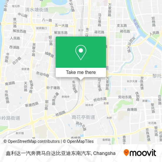 鑫利达一汽奔腾马自达比亚迪东南汽车 map