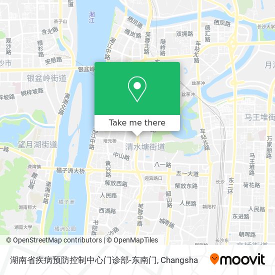 湖南省疾病预防控制中心门诊部-东南门 map