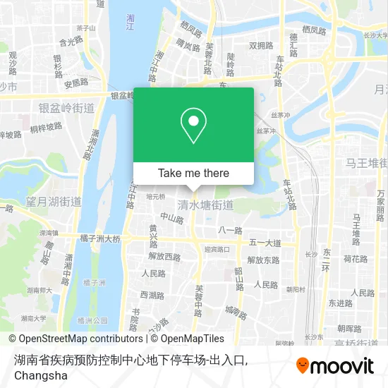 湖南省疾病预防控制中心地下停车场-出入口 map