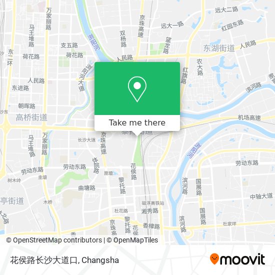 花侯路长沙大道口 map