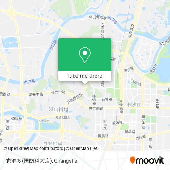 家润多(国防科大店) map