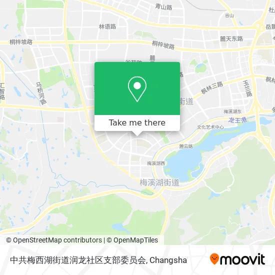 中共梅西湖街道润龙社区支部委员会 map