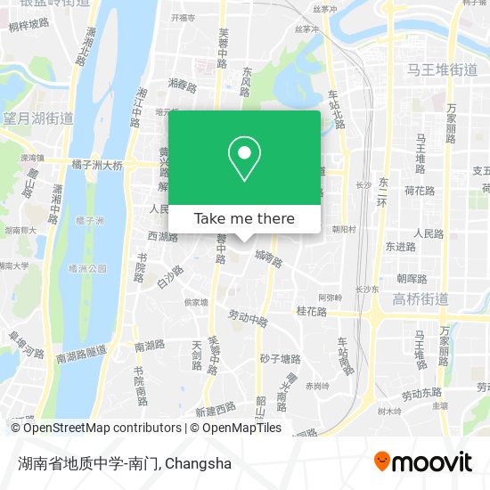 湖南省地质中学-南门 map
