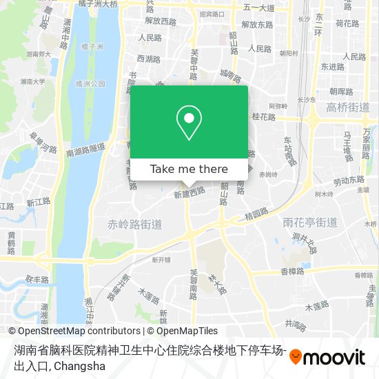 湖南省脑科医院精神卫生中心住院综合楼地下停车场-出入口 map
