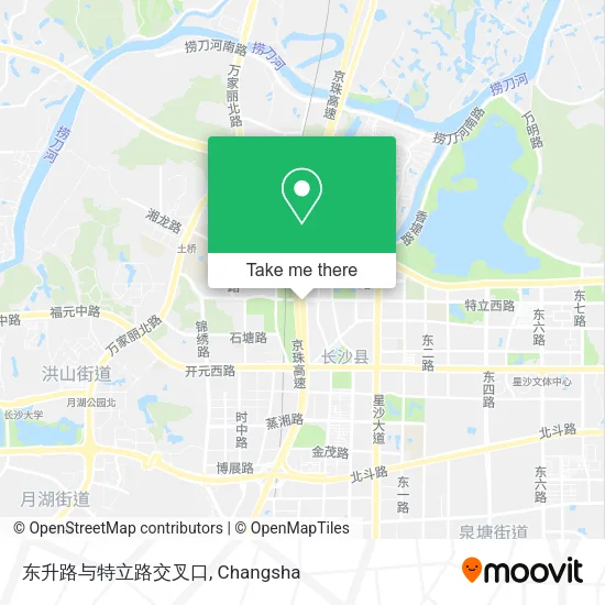 东升路与特立路交叉口 map