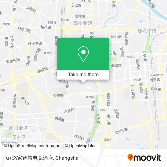 u+悠家智慧电竞酒店 map