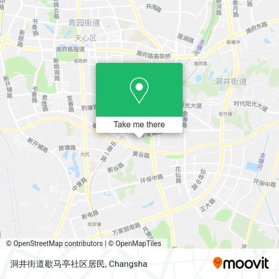 洞井街道歇马亭社区居民 map