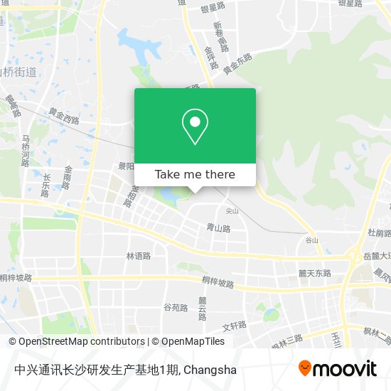 中兴通讯长沙研发生产基地1期 map