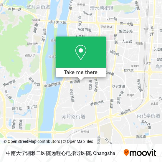 中南大学湘雅二医院远程心电指导医院 map