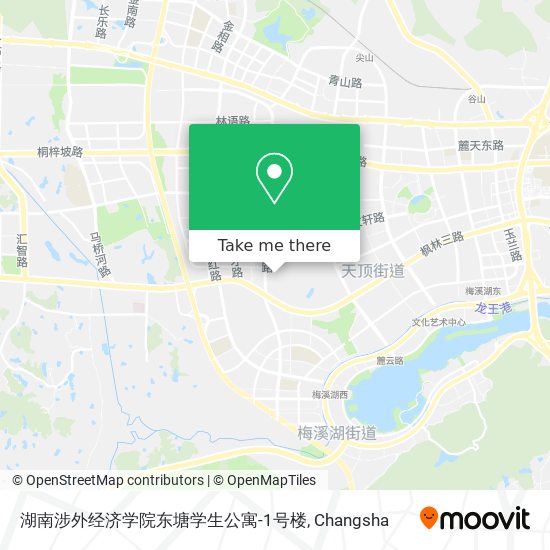 湖南涉外经济学院东塘学生公寓-1号楼 map