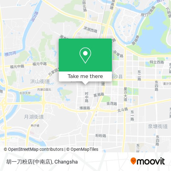 胡一刀粉店(中南店) map