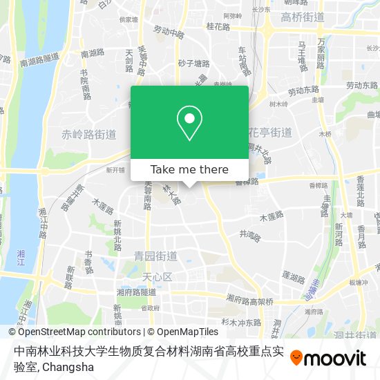 中南林业科技大学生物质复合材料湖南省高校重点实验室 map