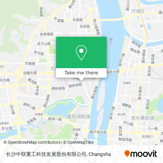 长沙中联重工科技发展股份有限公司 map