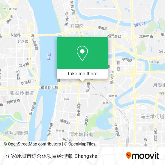 伍家岭城市综合体项目经理部 map