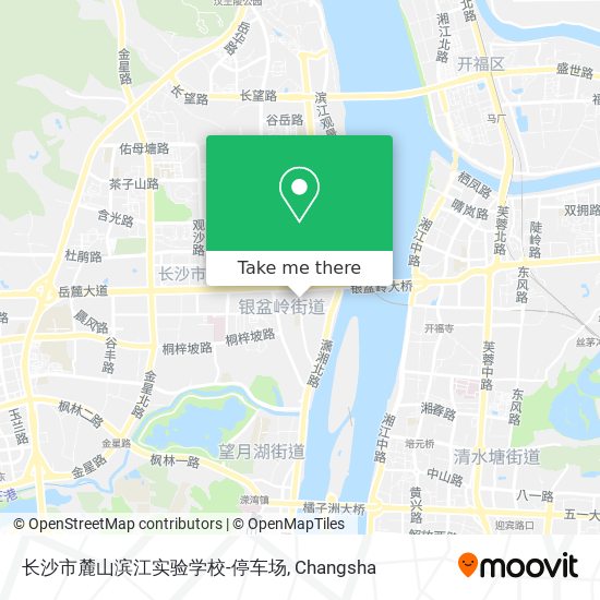 长沙市麓山滨江实验学校-停车场 map