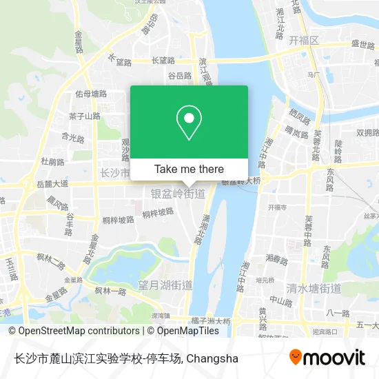 长沙市麓山滨江实验学校-停车场 map