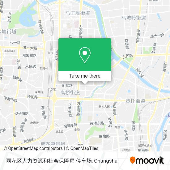雨花区人力资源和社会保障局-停车场 map