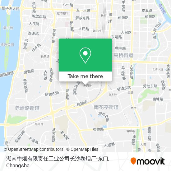 湖南中烟有限责任工业公司长沙卷烟厂-东门 map
