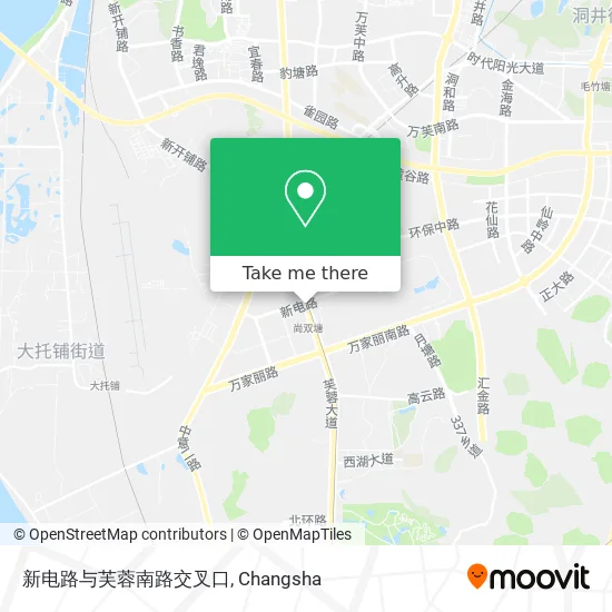 新电路与芙蓉南路交叉口 map