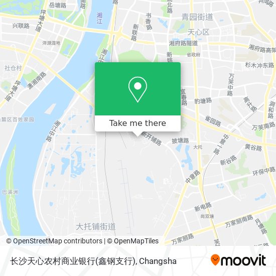 长沙天心农村商业银行(鑫钢支行) map