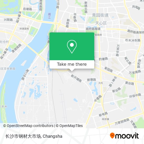 长沙市钢材大市场 map
