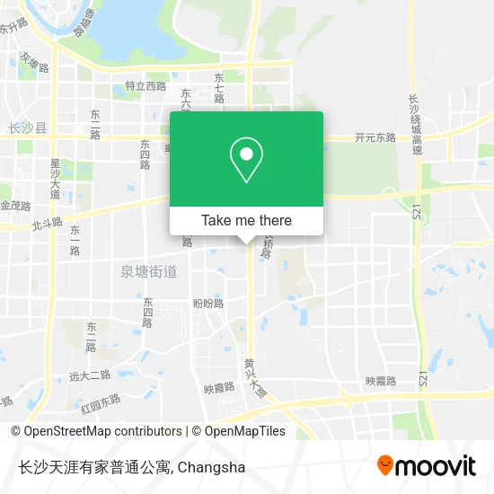 长沙天涯有家普通公寓 map