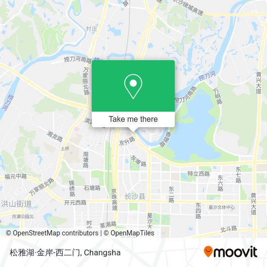 松雅湖·金岸-西二门 map