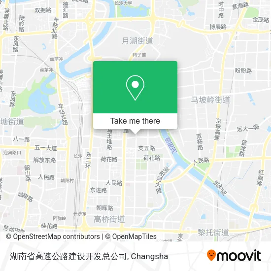 湖南省高速公路建设开发总公司 map