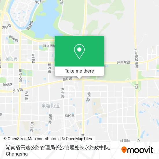 湖南省高速公路管理局长沙管理处长永路政中队 map