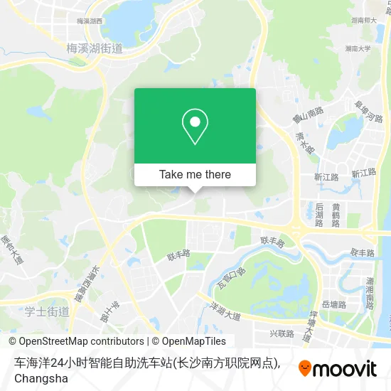车海洋24小时智能自助洗车站(长沙南方职院网点) map
