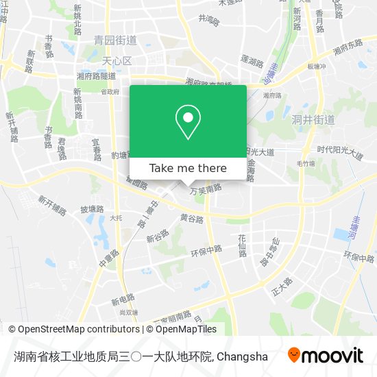 湖南省核工业地质局三〇一大队地环院 map