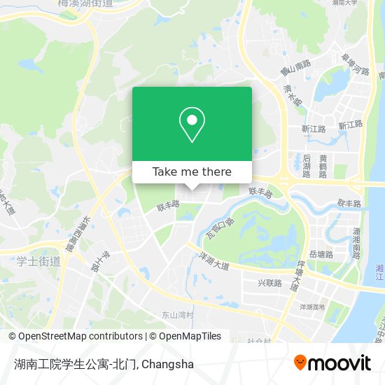 湖南工院学生公寓-北门 map