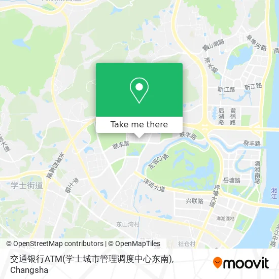 交通银行ATM(学士城市管理调度中心东南) map