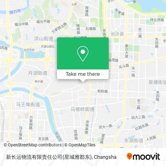 新长运物流有限责任公司(星城雅郡东) map