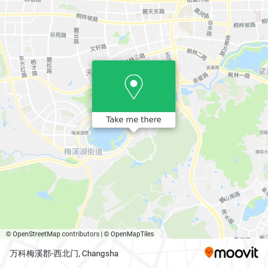 万科梅溪郡-西北门 map
