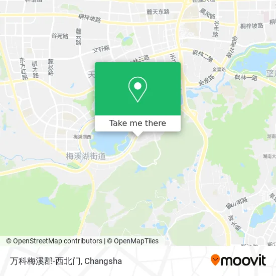 万科梅溪郡-西北门 map