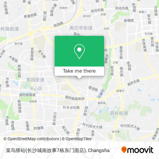 菜鸟驿站(长沙城南故事7栋东门面店) map