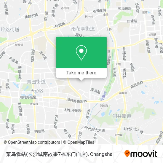 菜鸟驿站(长沙城南故事7栋东门面店) map