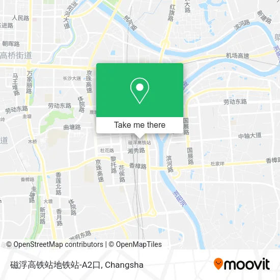 磁浮高铁站地铁站-A2口 map